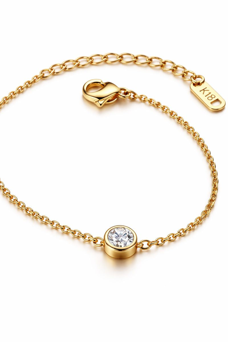 LUXERA Minimal Spark Bracelet – Waterproof Gold-Plated Steel