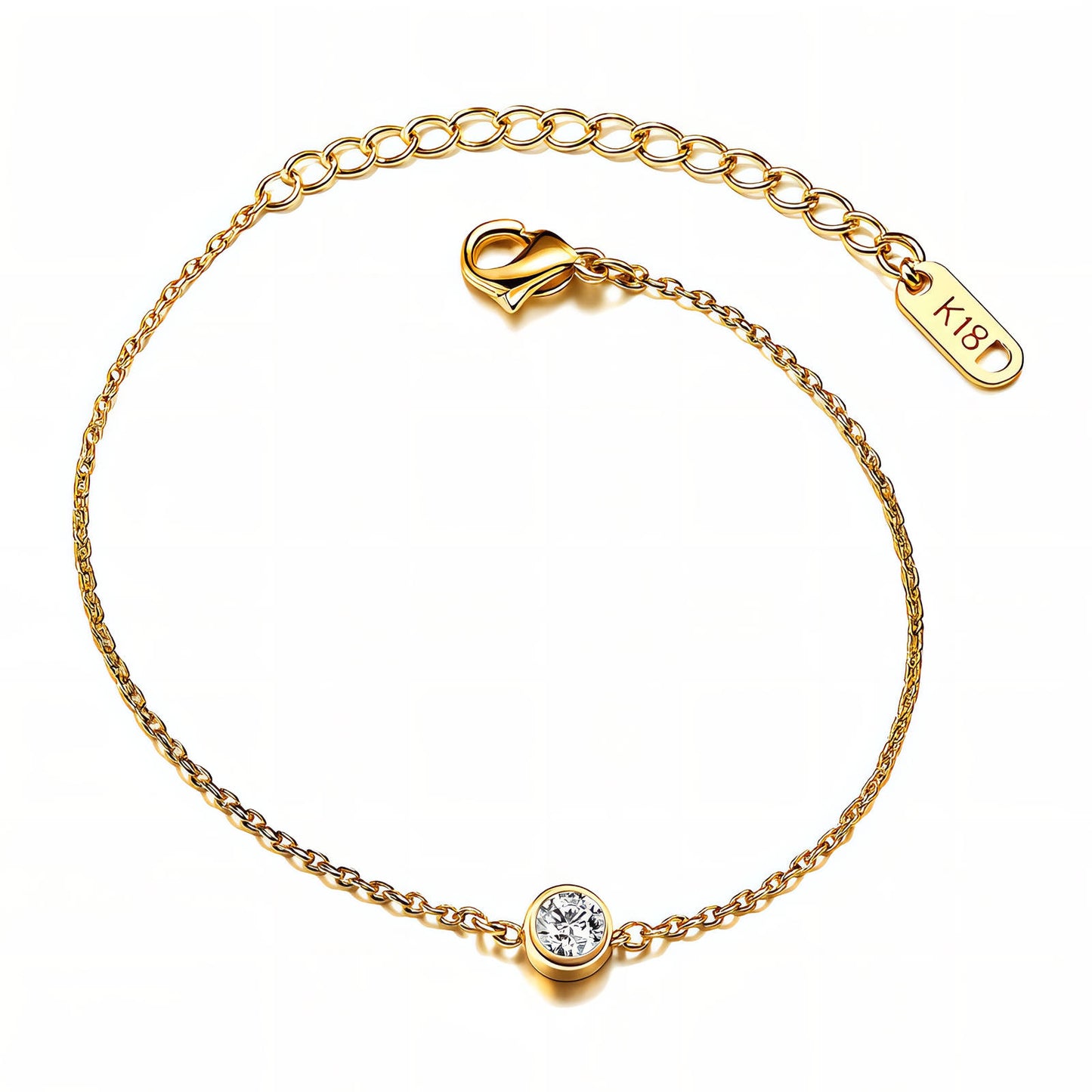 LUXERA Minimal Spark Bracelet – Waterproof Gold-Plated Steel